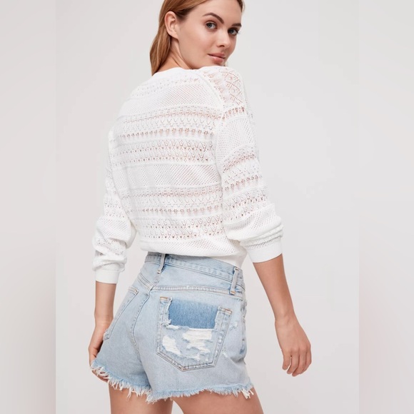 AGOLDE Parker Shorts Bitter Light Wash Shorts 25 - Picture 4 of 5